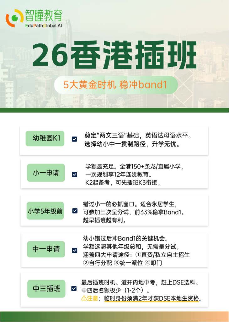 香港插班时间节点大全：几月申请几月考试？别错过窗口期