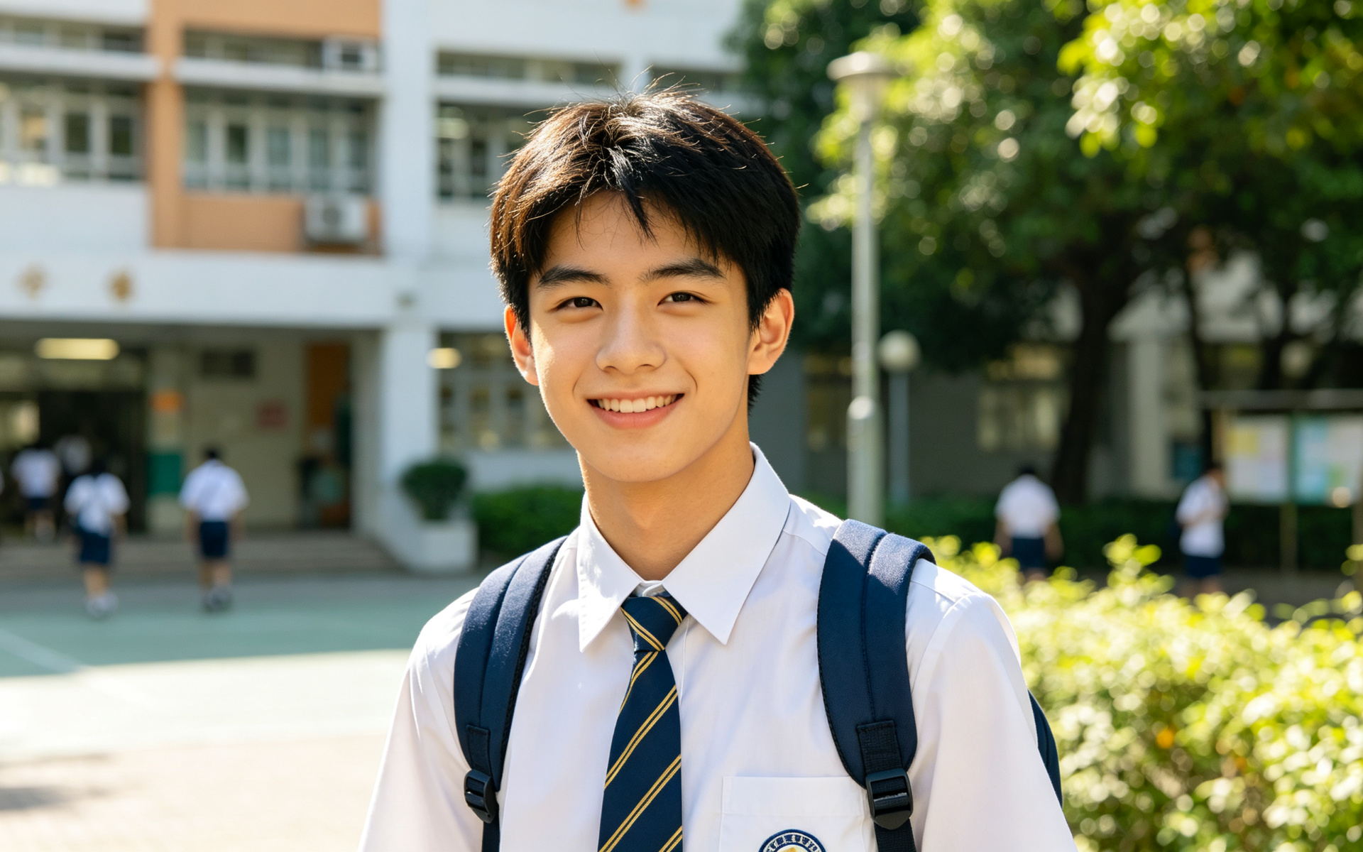 香港中学男孩
