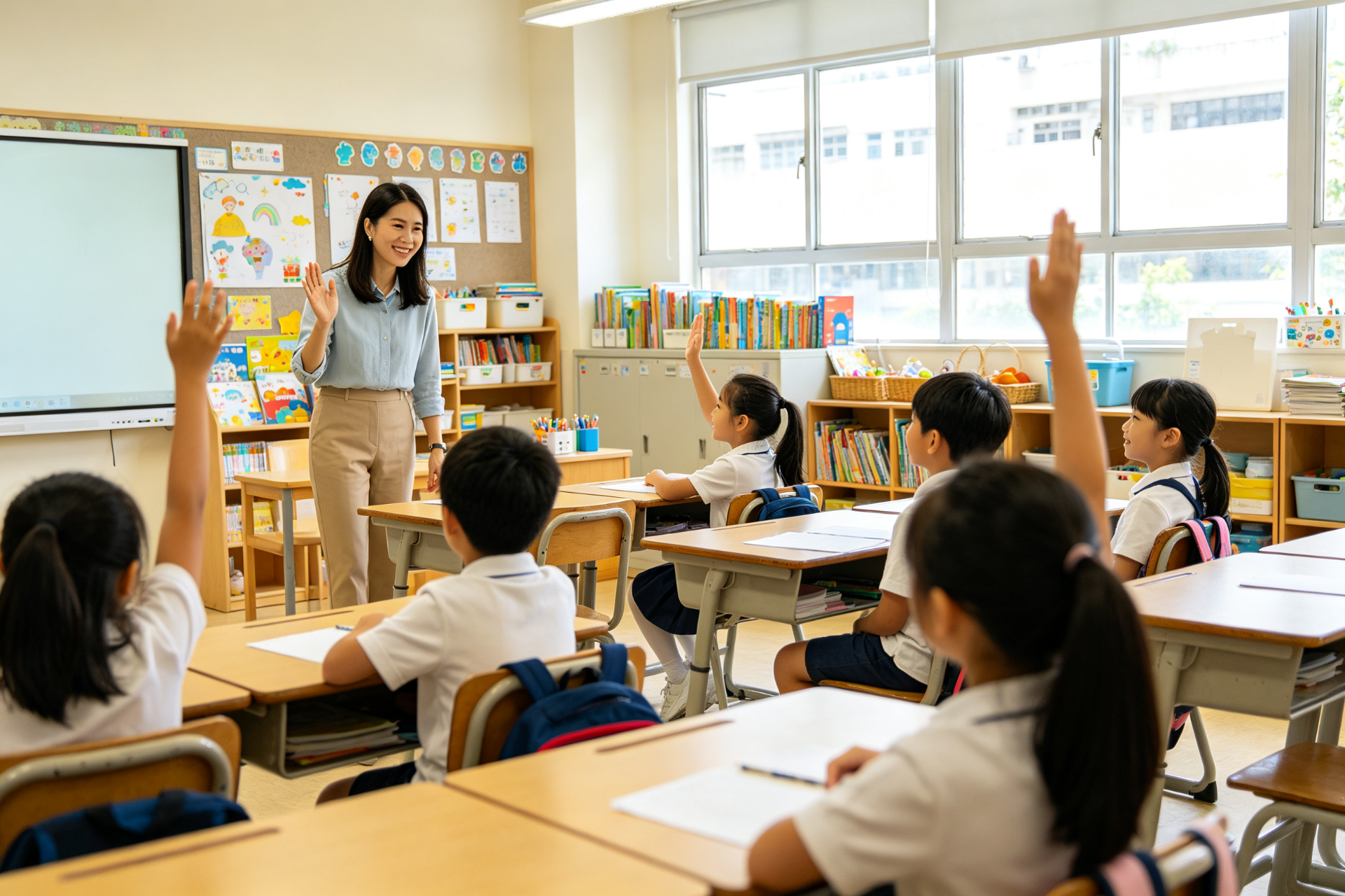 香港小学课堂学习环境
