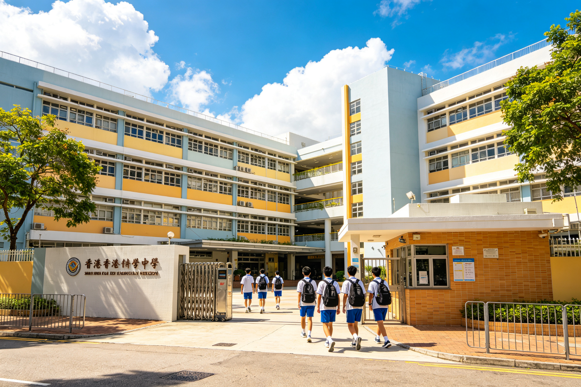 香港中学校园