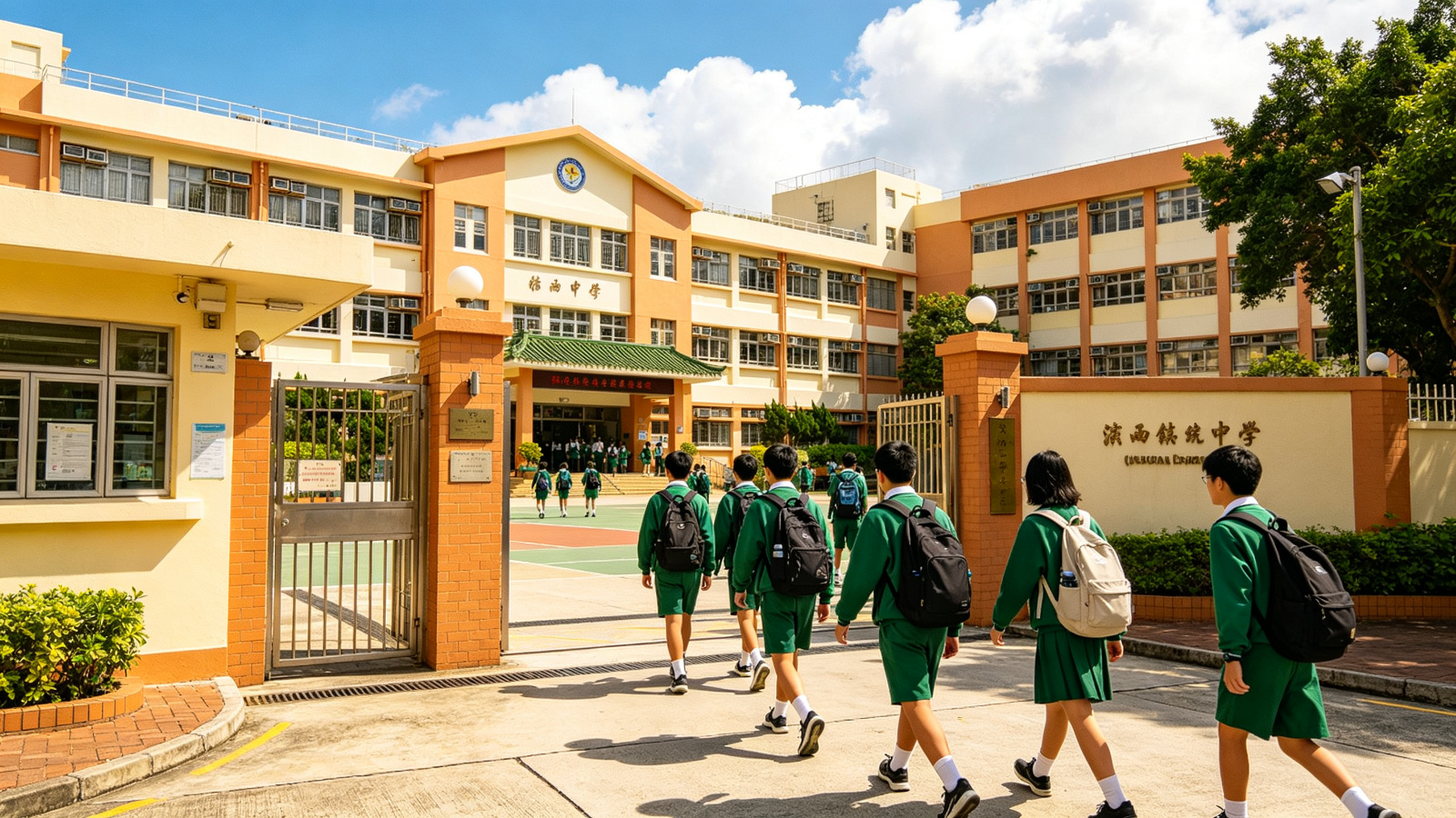 香港中学校园
